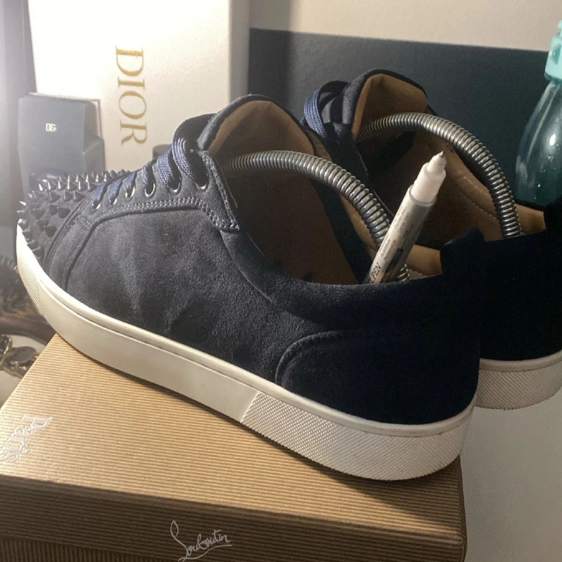 Blåa Christian Louboutin. - 2