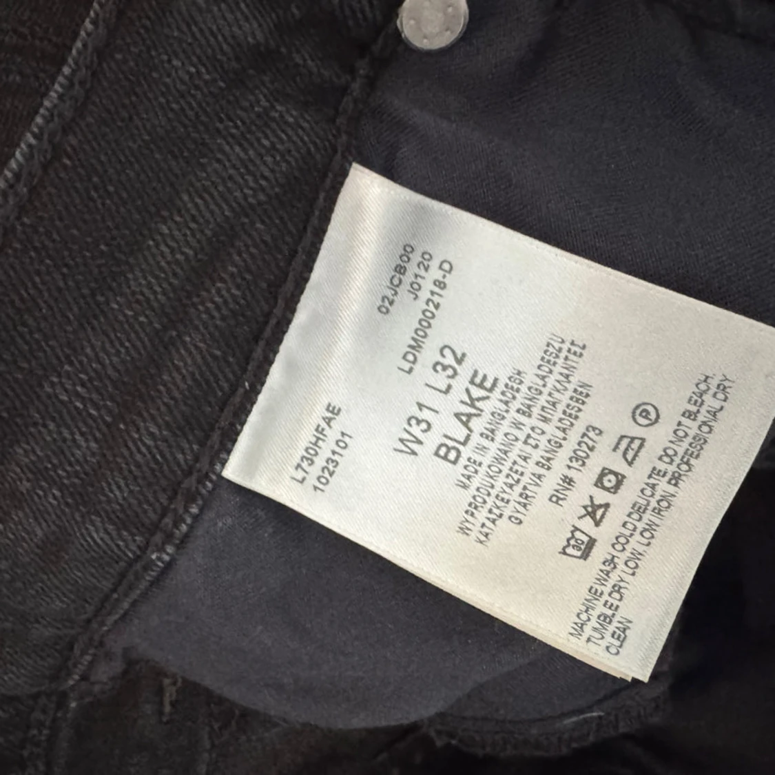 Svarta jeansbyxor från Lee - 2