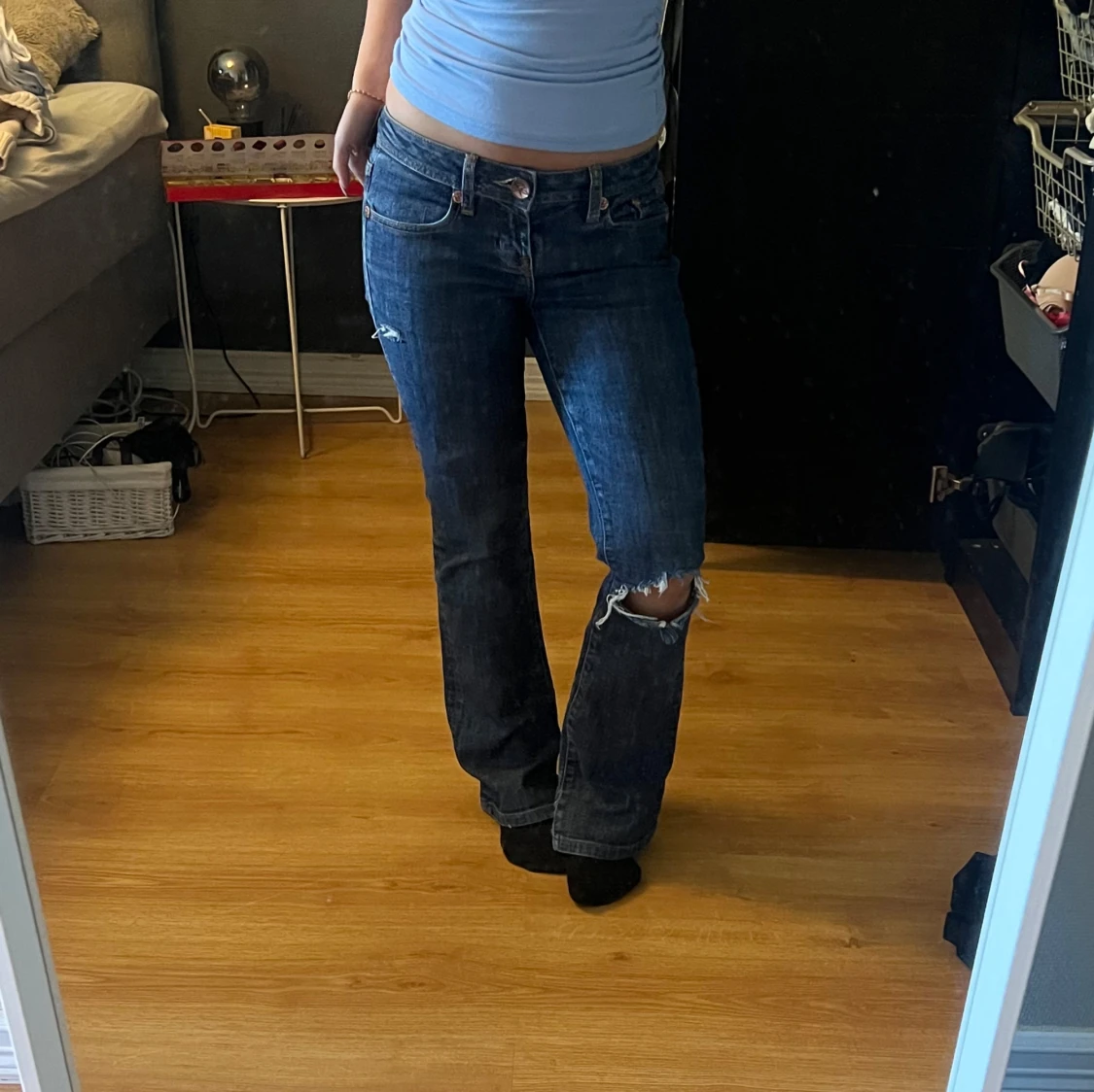 Lågmidjade jeans - 4