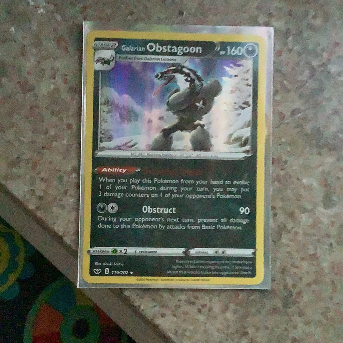 Pokémonkort Galarian Obstagoon - 2