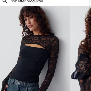 Svart spets topp  - SÖKER!!!! HELST STRL M