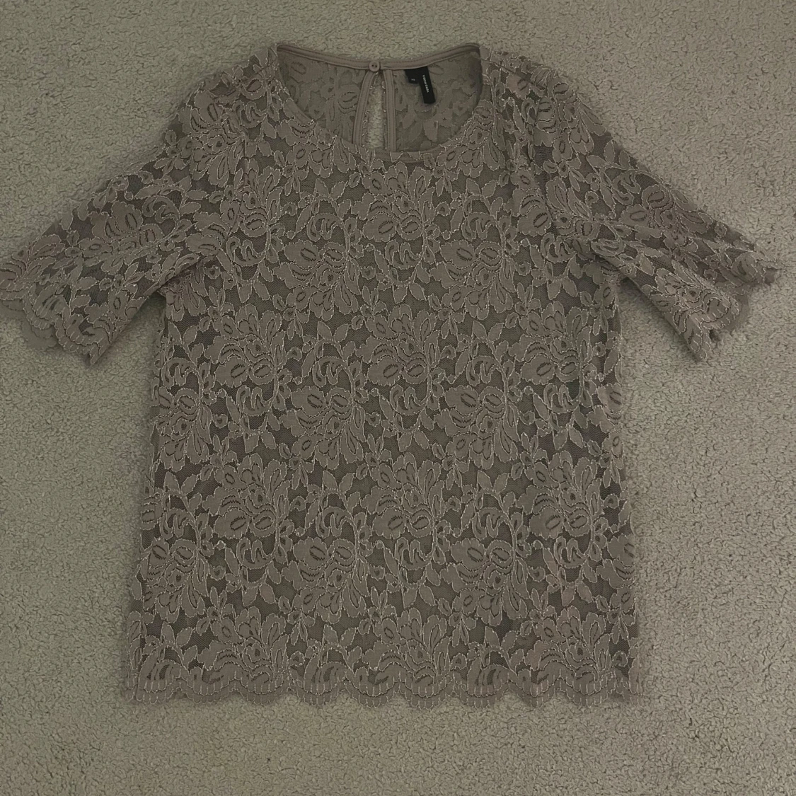 Grå Beige spetsblus😍 - 1