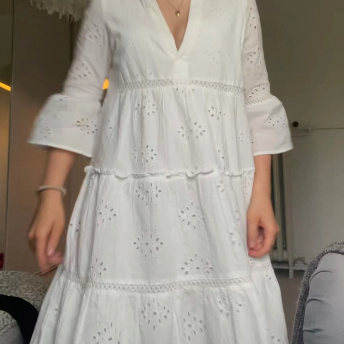 Vit klänning - 1