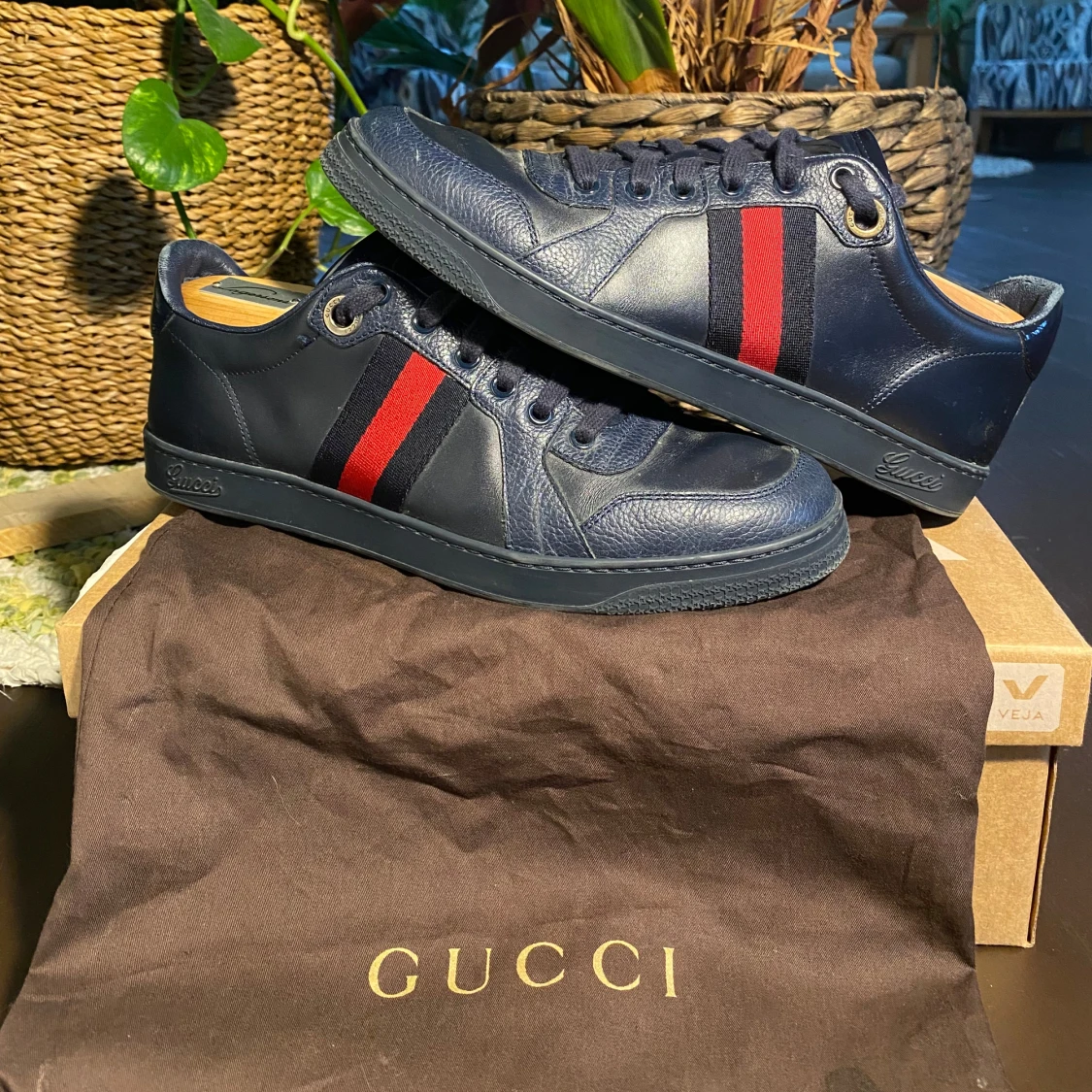 Gucci Screener Navy Sneakers - 2
