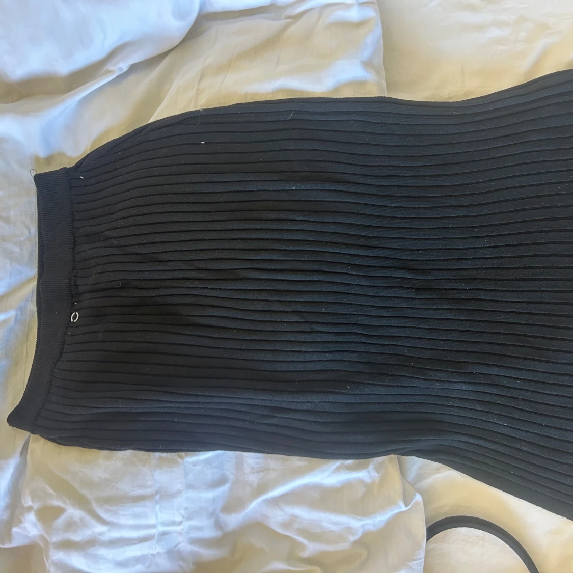 Svart ribbad kjol MQ - 1