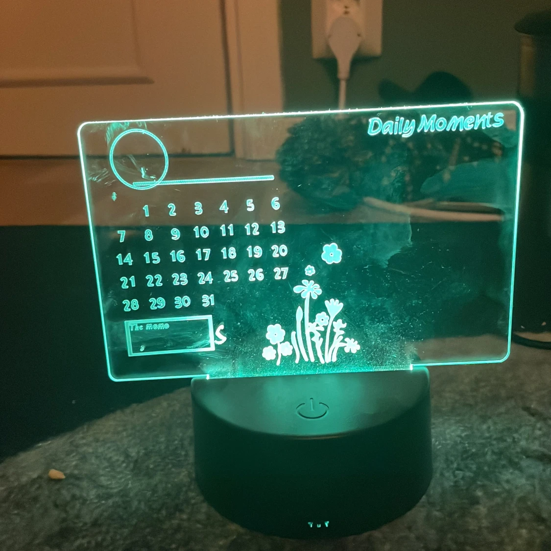 LED-belyst skrivbar kalender 'Daily Moments' - 1