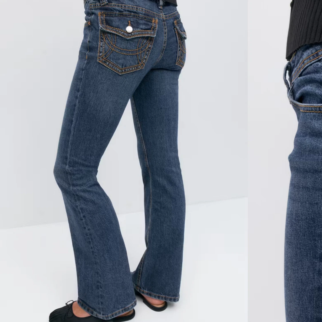 Blå bootcut jeans Ginatricot - 1