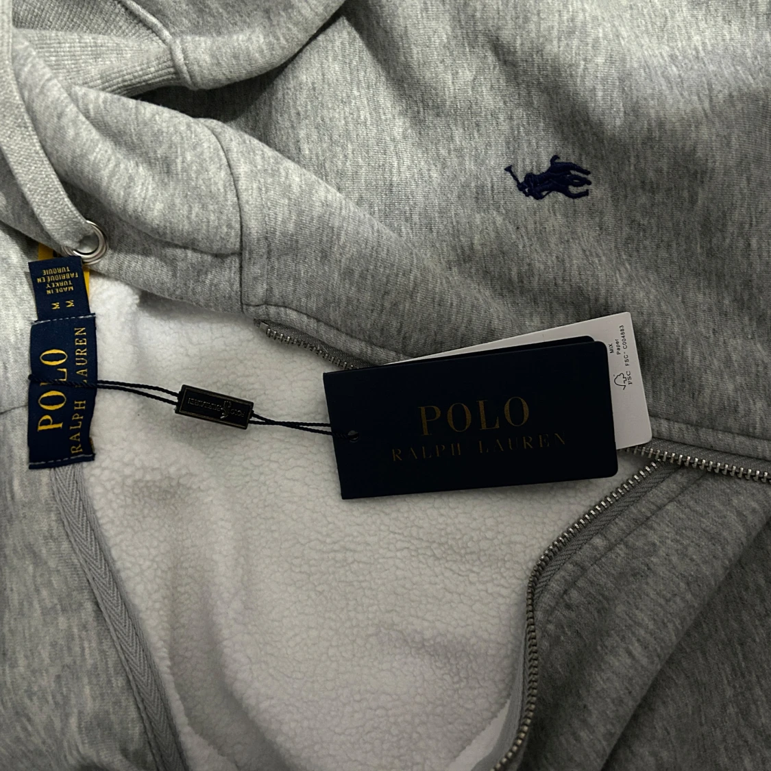 Grå hoodie från Ralph Lauren - 1