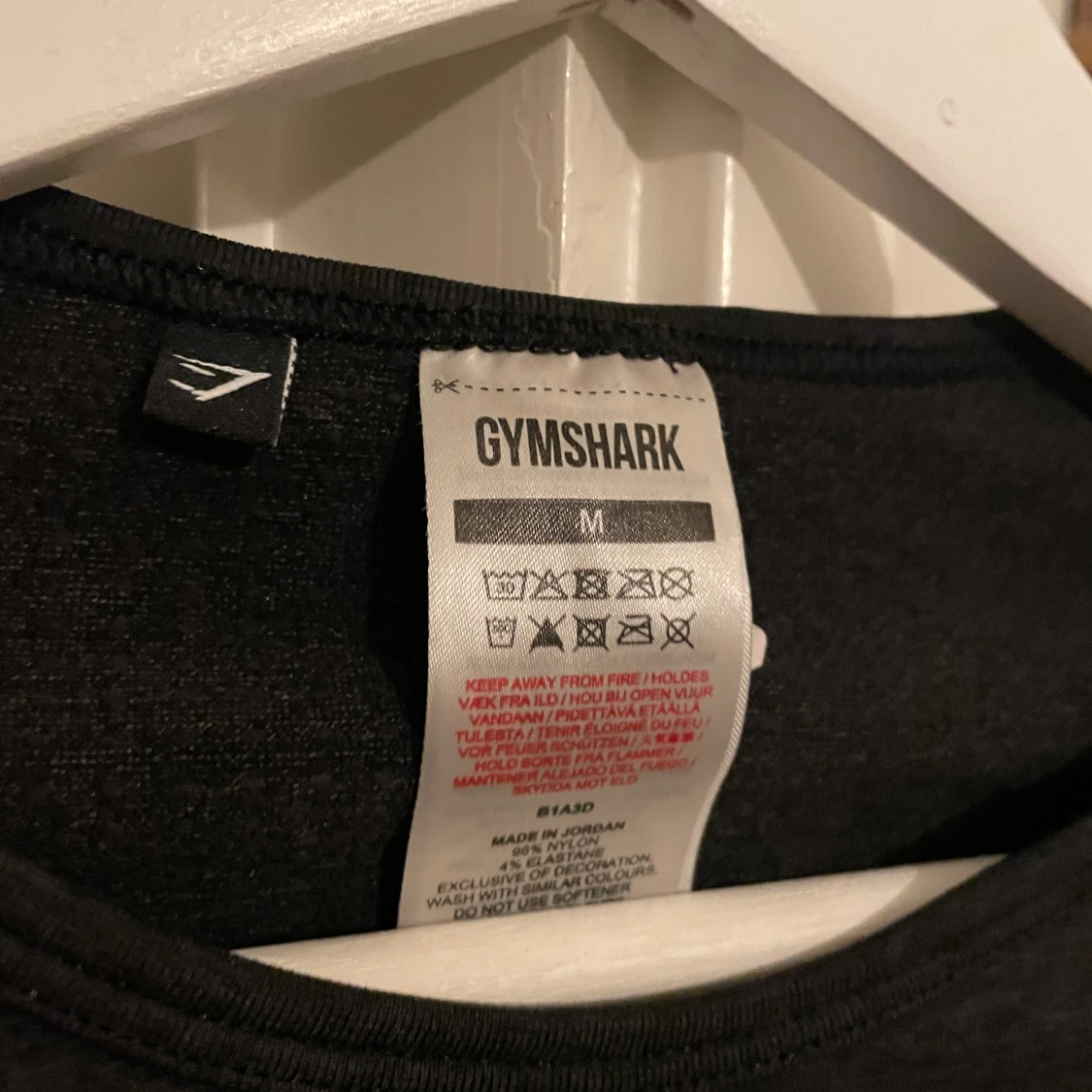 Svart långärmad topp från Gymshark - 1