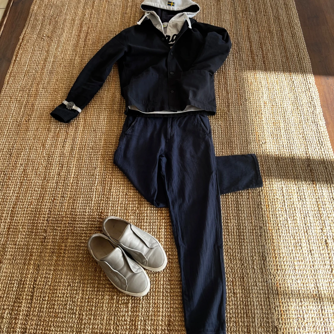 Mörkblå byxor från Selected Homme - 2