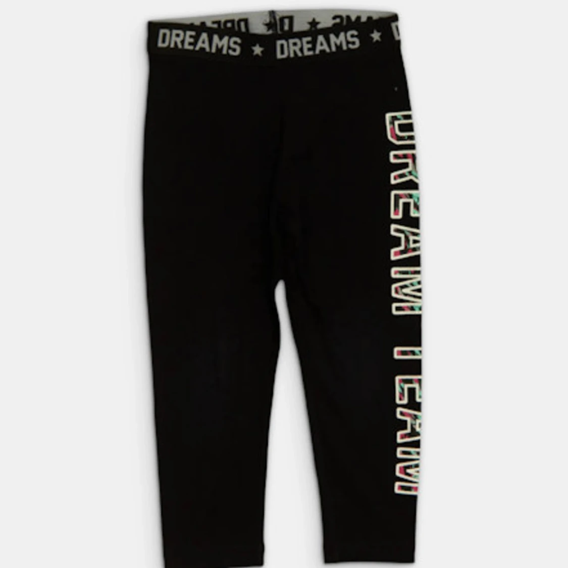 Svarta leggings med textdetaljer