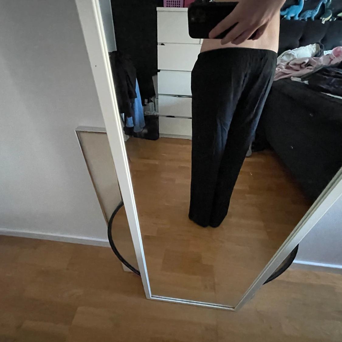 Svarta linnebyxor  - 1