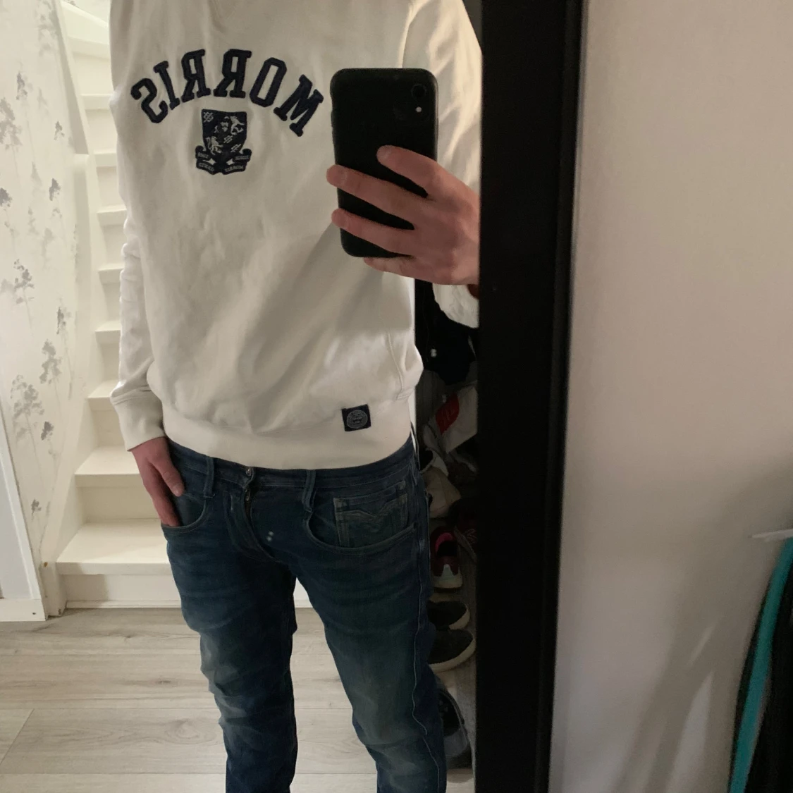 Vit tröja från Morris