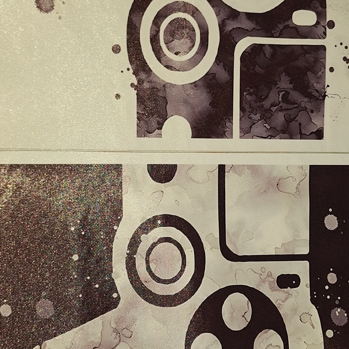 Tavla utan ram med form av en controll