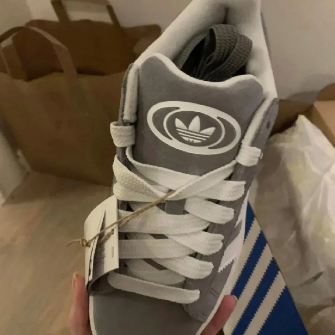 Adidas Campus 00s grå/vita sneakers - 1