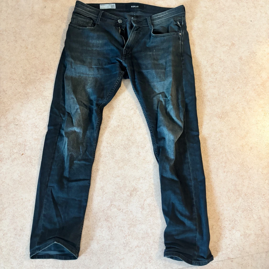 Replay Rocco svarta jeans, stl 30