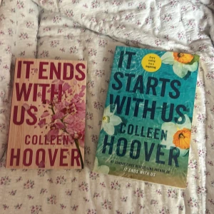It Ends With Us duon - 150 kr för Båda två böckerna av Colleen Hoover Det slutar med oss och det börjar med oss bra skick