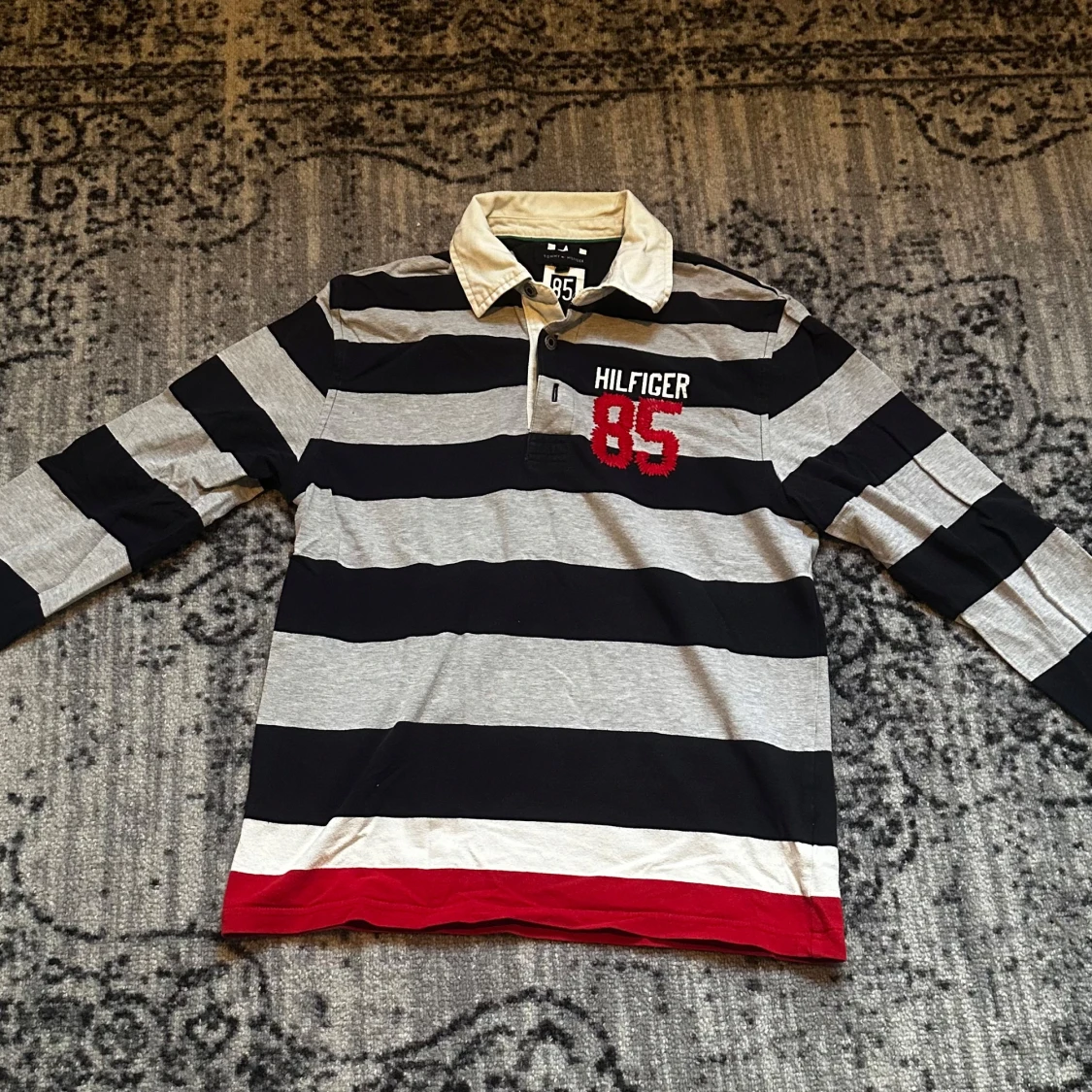 Randig pikétröja Tommy Hilfiger 152