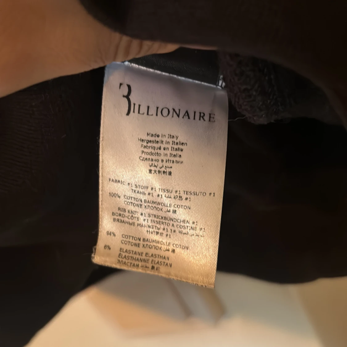 Svart Billionaire sweatshirt i bomull - 2