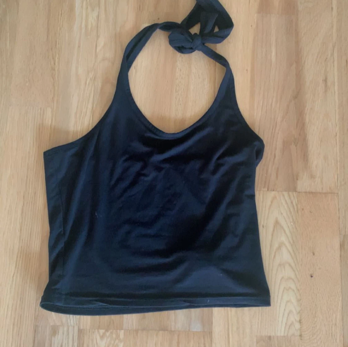 Svart halterneck linne - 2