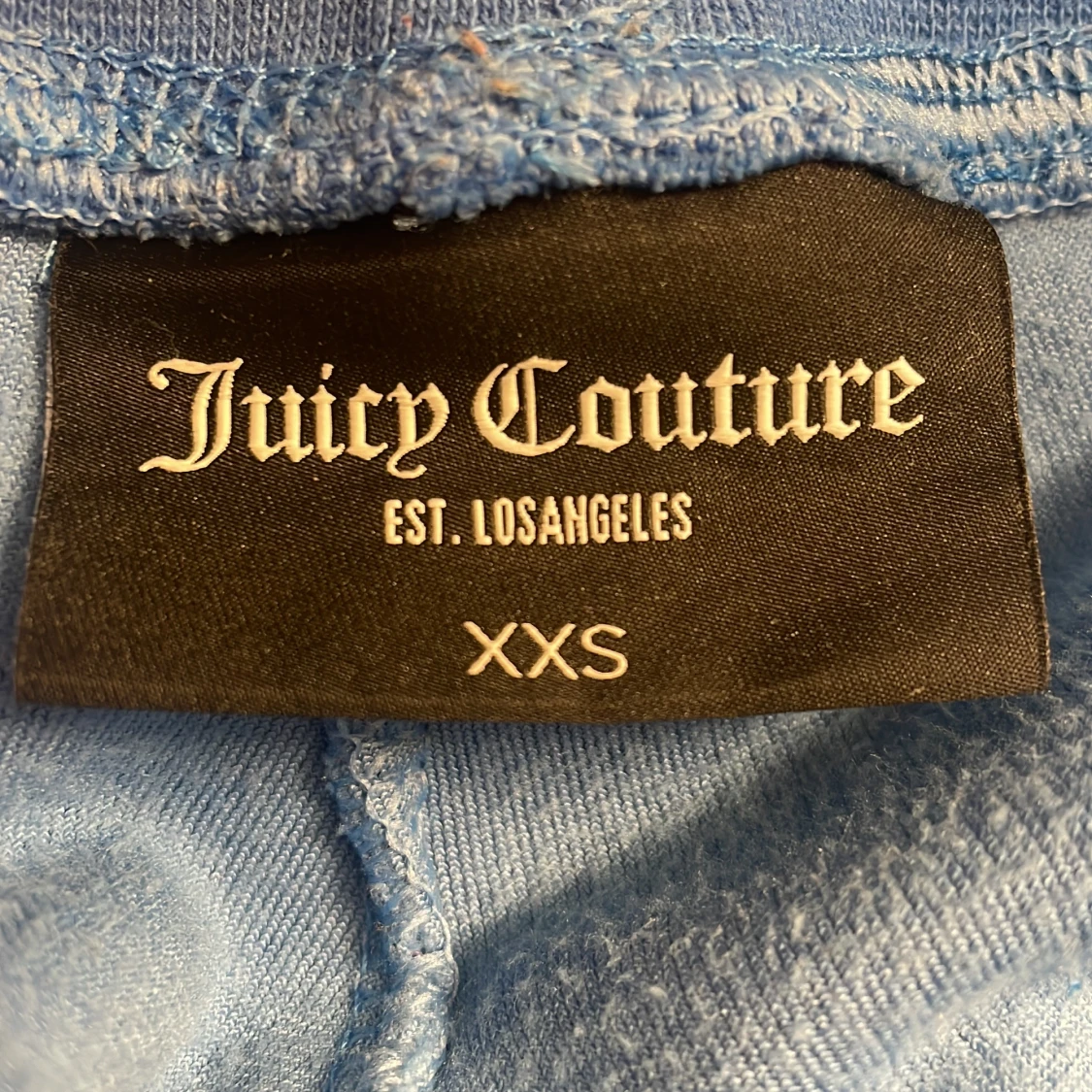 Blå velourbyxor från Juicy Couture - 2