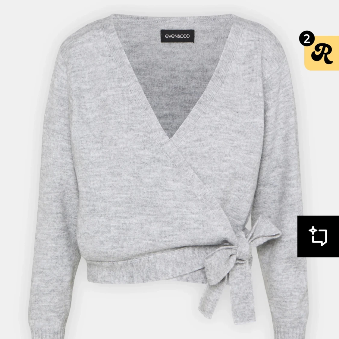 Grå omlottkofta från Even&Odd