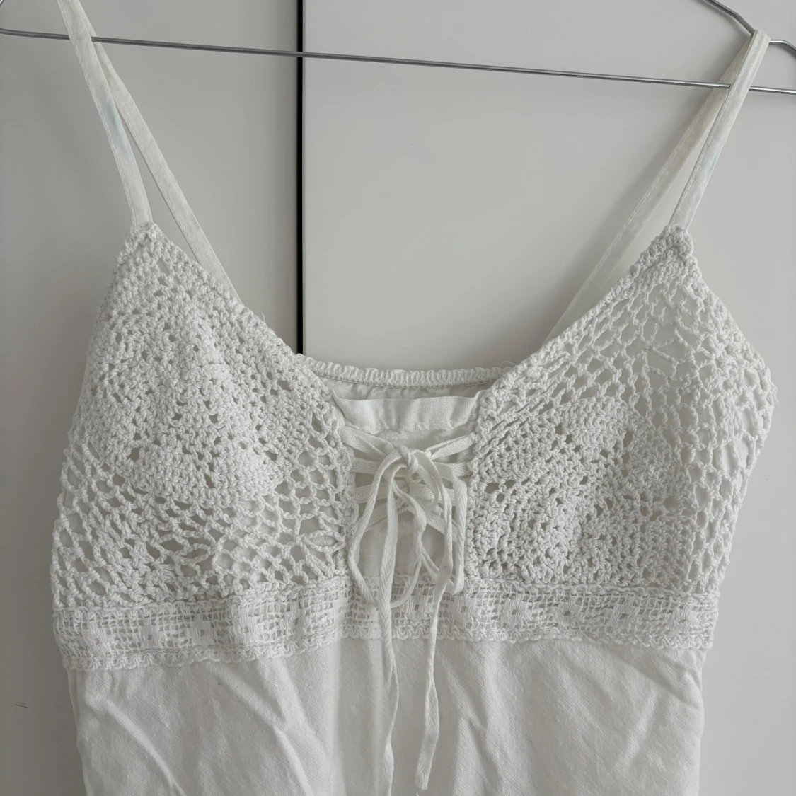 Vit långklänning Vintage - 2