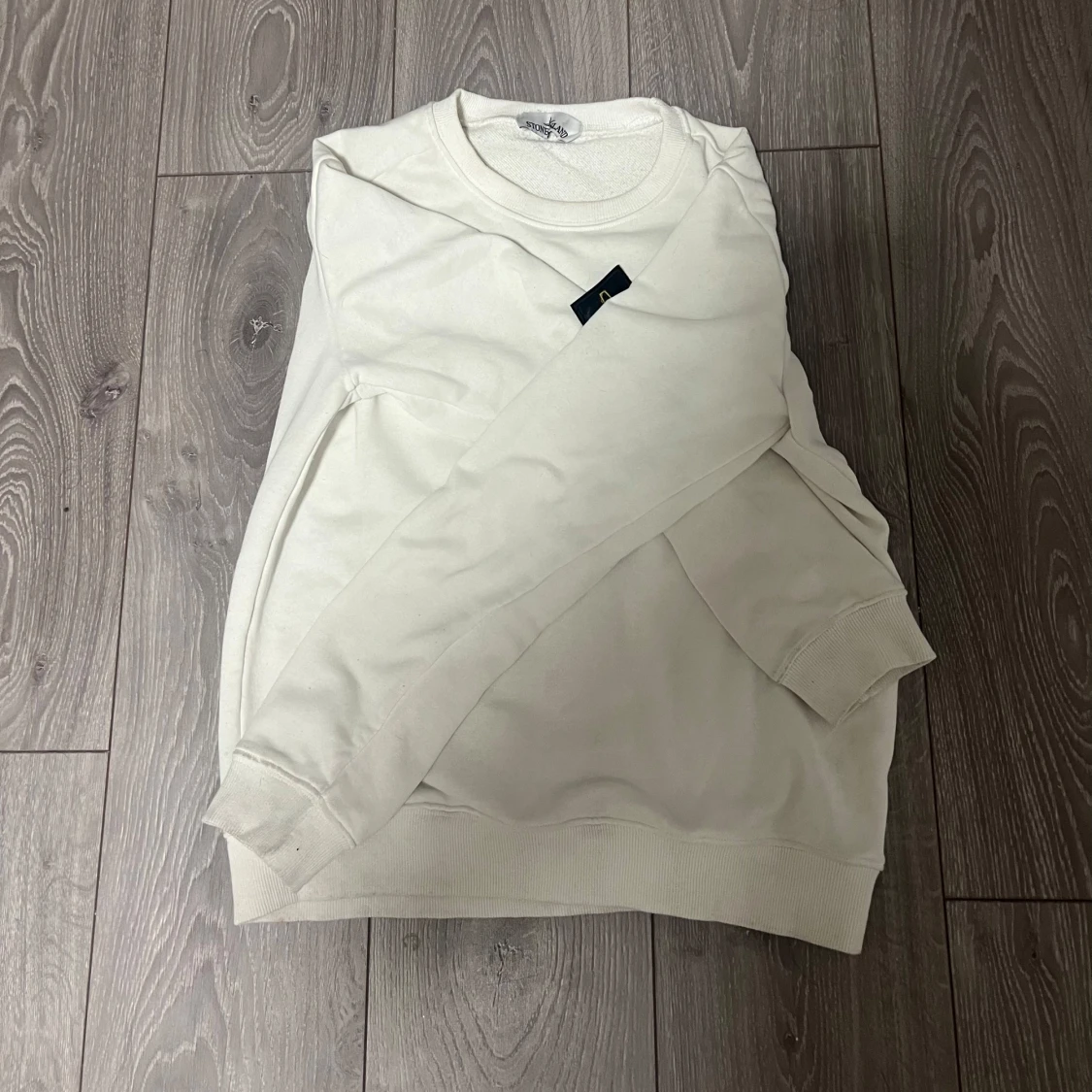 Vit sweatshirt från Stone Island - 1