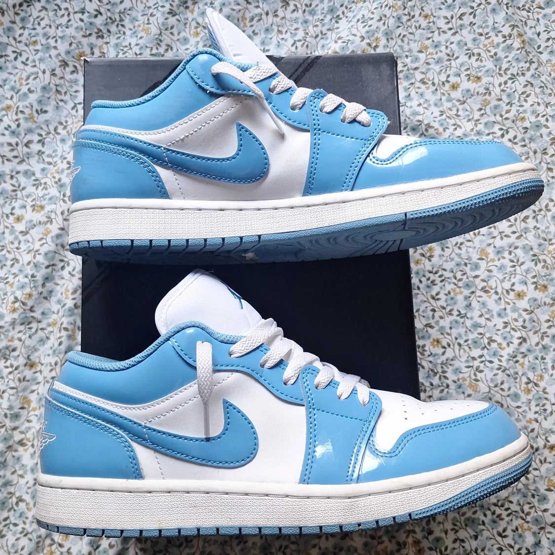 Nike Air Jordan 1 Low UNC blå/vit - 3