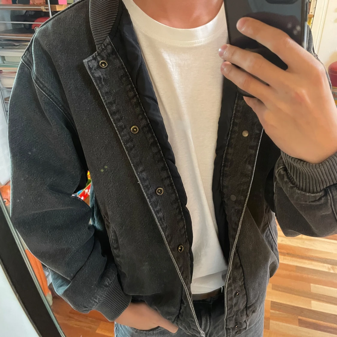 Svart jeansbomberjacka från Levi's