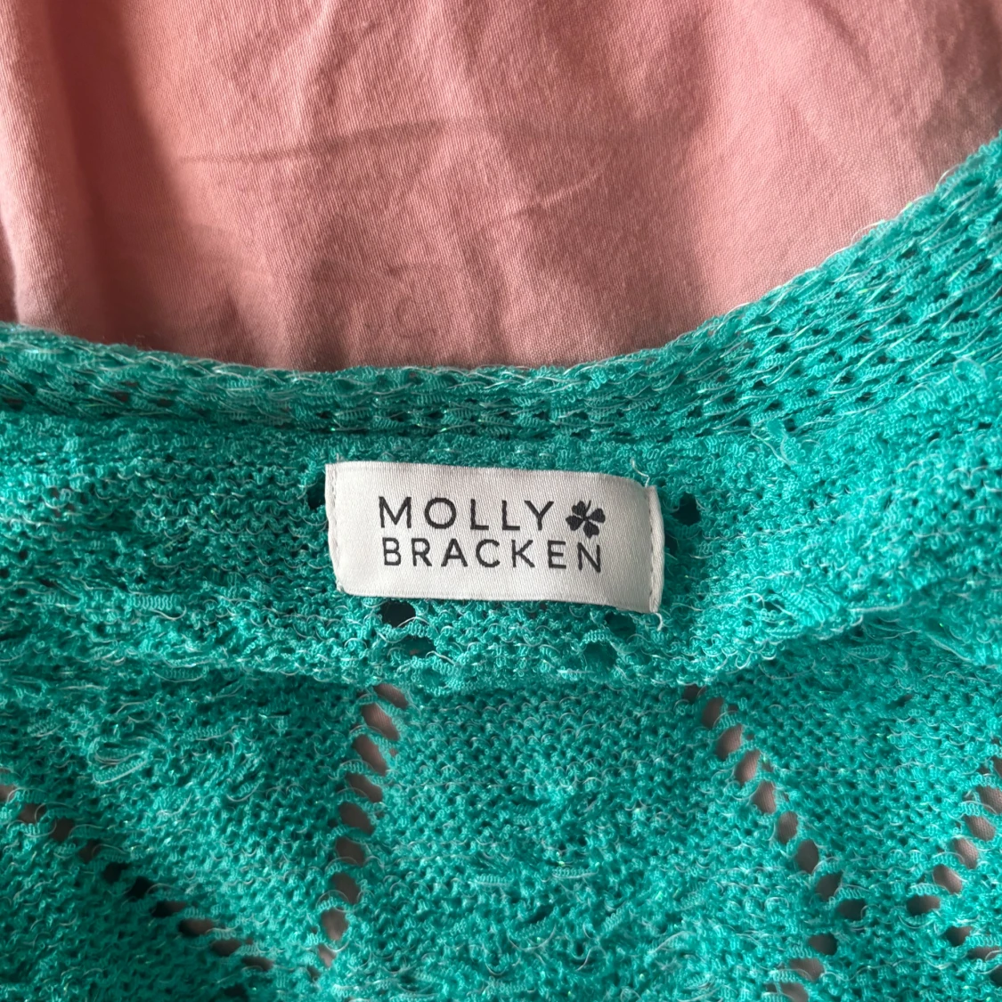 Turkos stickad kofta från Molly Bracken - 2