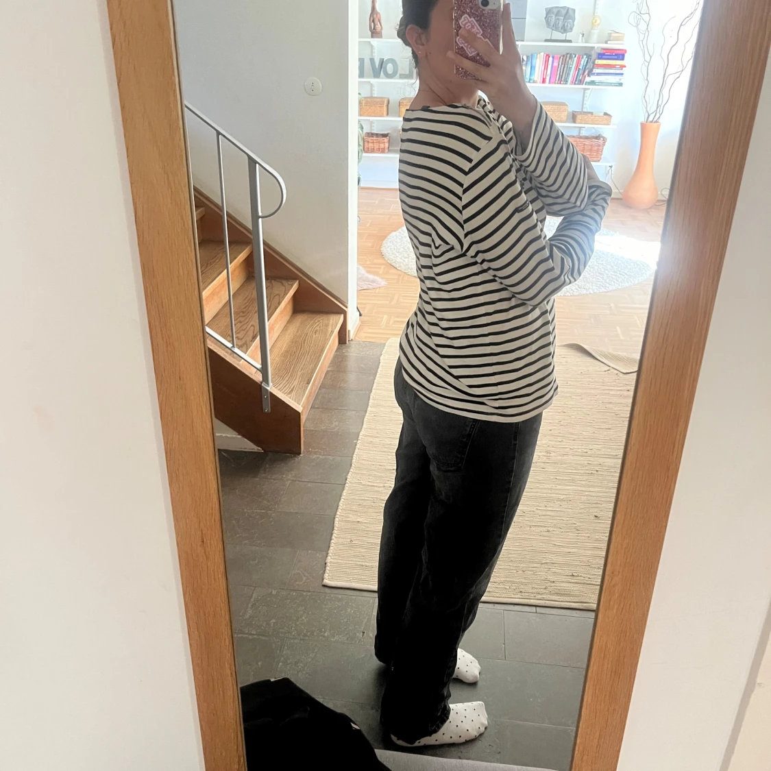 Raka svarta jeans från Zara - 1