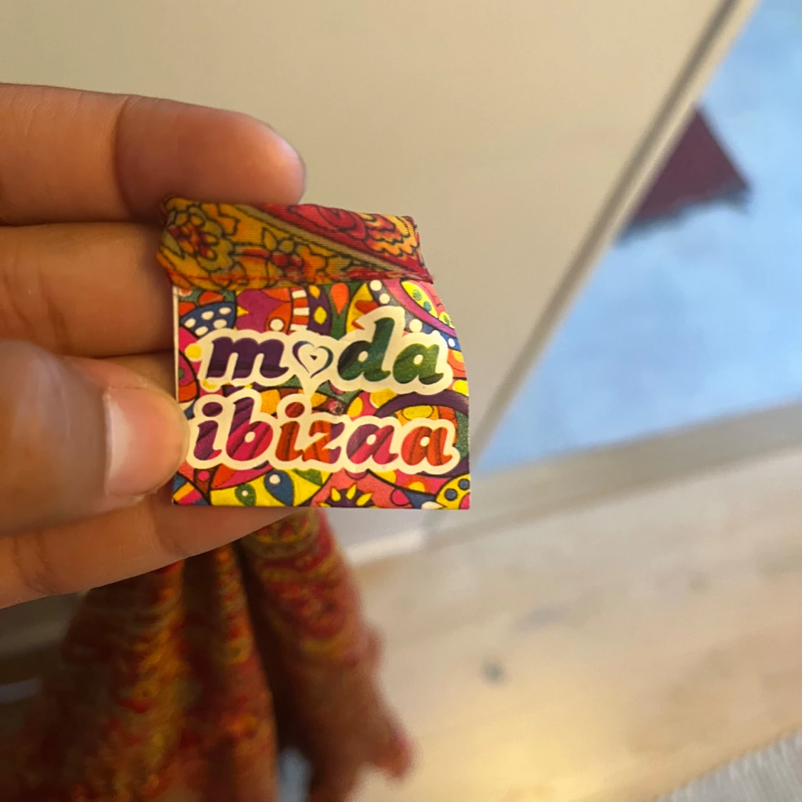 Mönstrad långklänning - 3