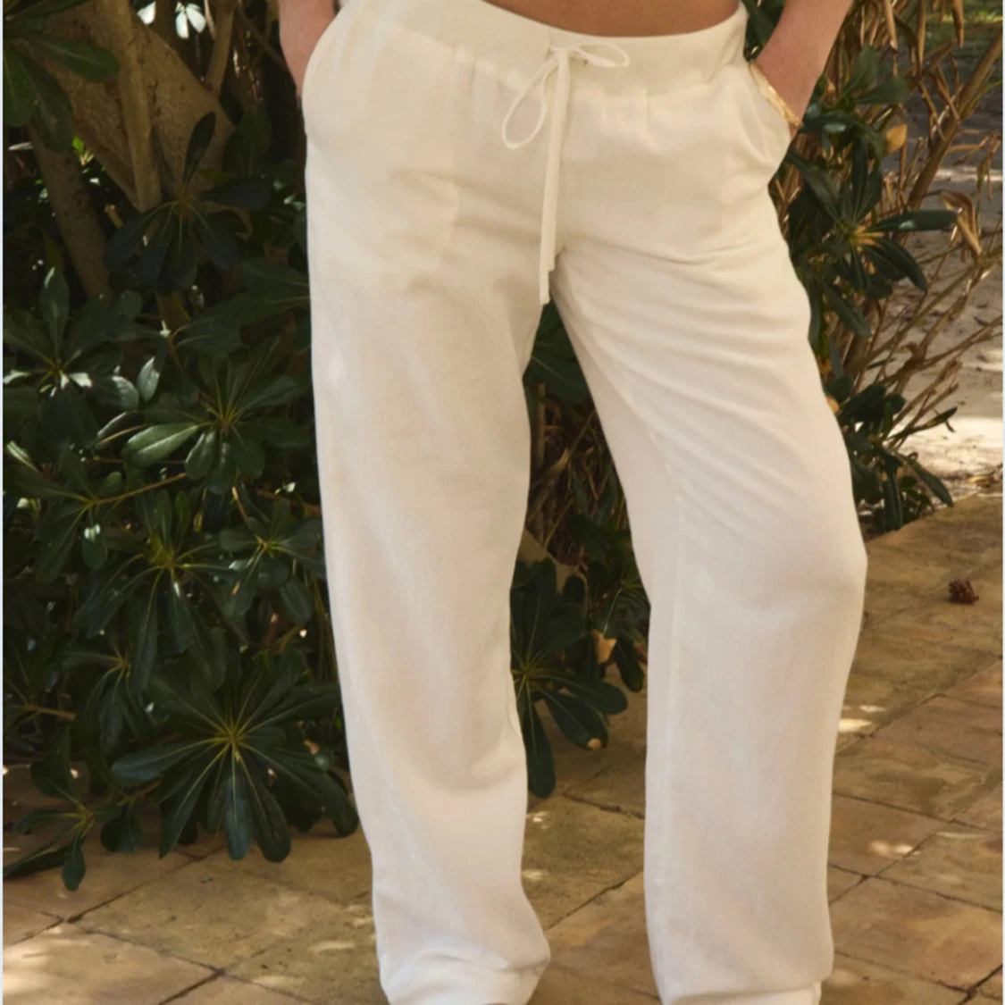 Linebyxor vita Nelly - 1
