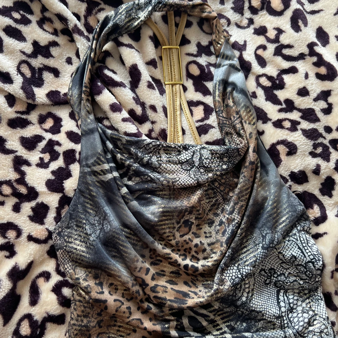 Leopardmönstrad klänning från Progress - 1