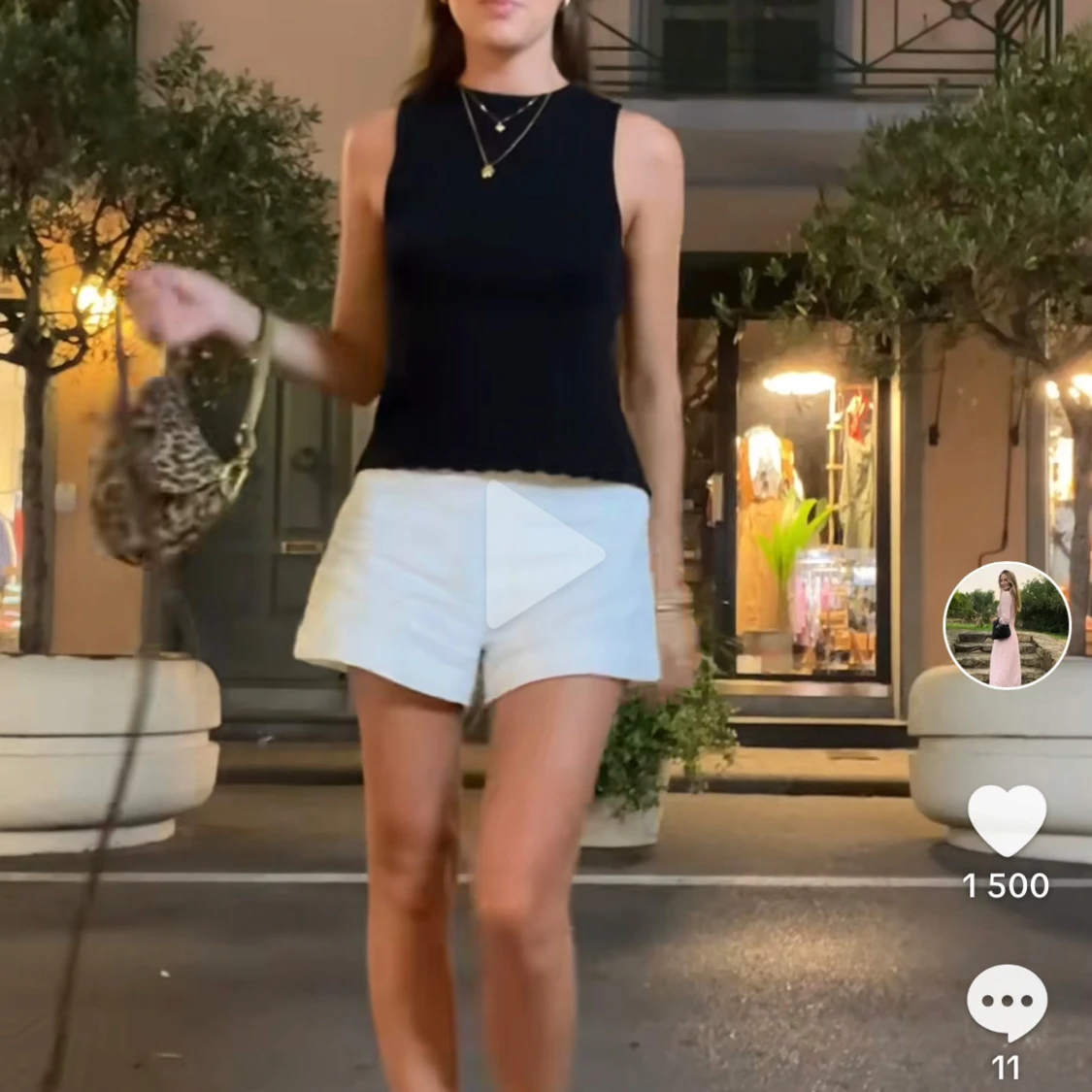 Svart linne från zara  - 1