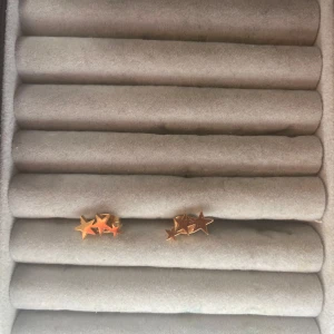 Zend details Guldstjärnformade örhängen - Snygga örhängen i form av stjärnor i guld. Perfekta för att ge en glittrig touch till din outfit. De är små och diskreta men ändå iögonfallande.