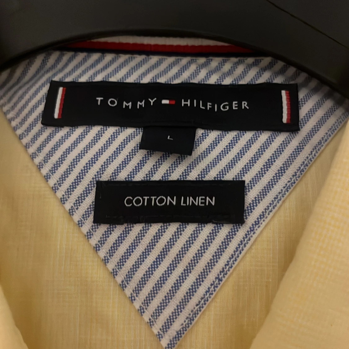 Gul Tommy Hilfiger skjorta - 1