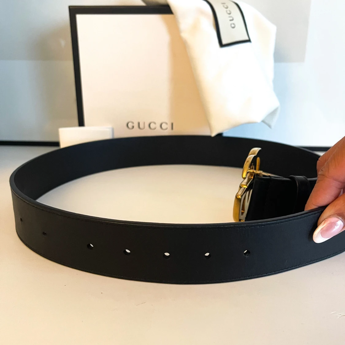 GUCCI Double G Bälte - Äkta, kvitto finns! - 2