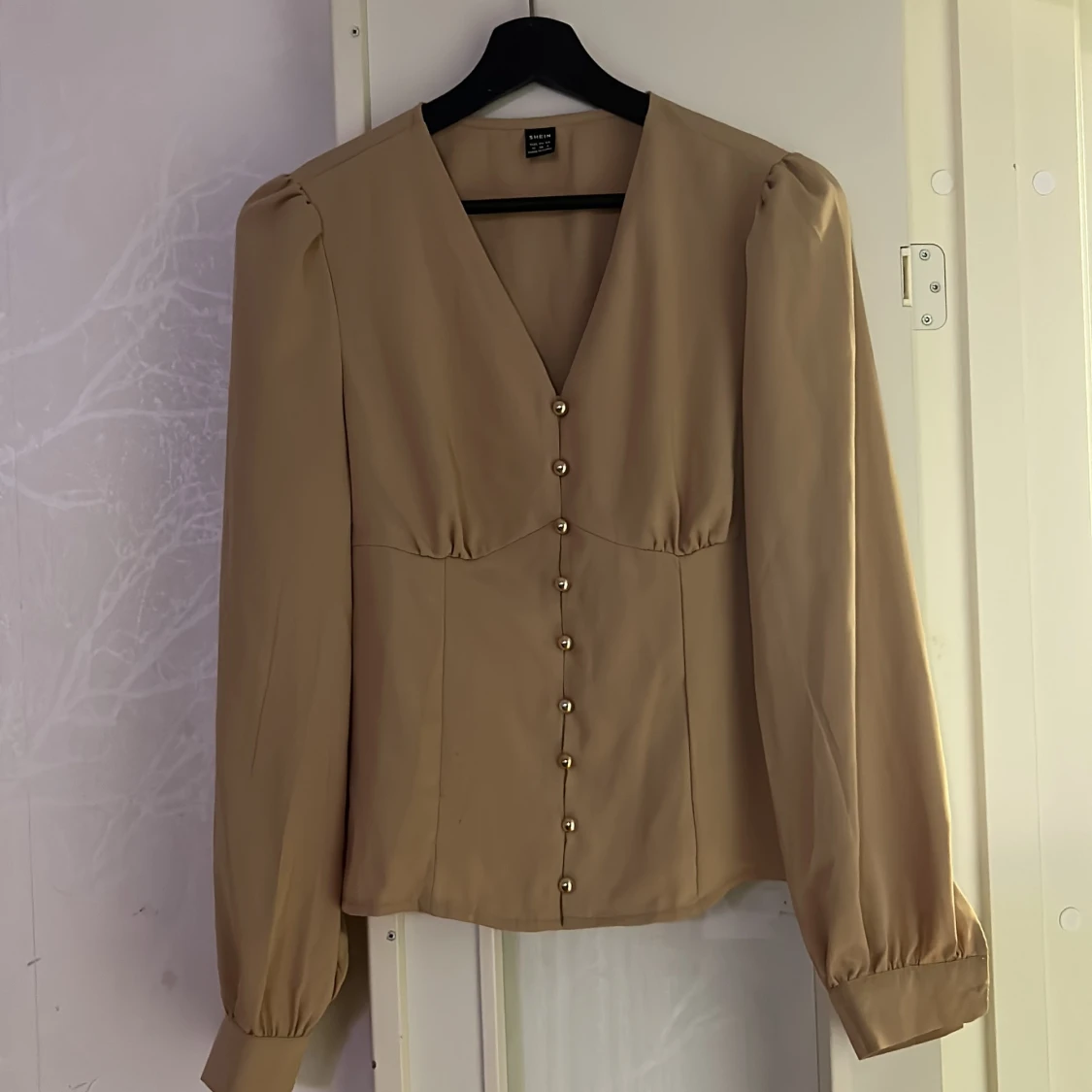 Beige blus från Shein