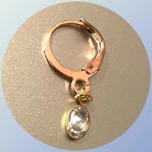 By prisförslag- 1 st Guldörhänge med klar sten - Elegant guldörhänge med en klar, oval hängande sten. Perfekt för att ge en touch av glamour till din stil. Lätt att bära och passar till många olika tillfällen.