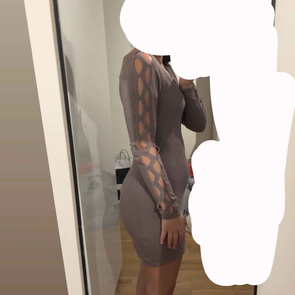 Lilagrå tight klänning By Laetitia - 1