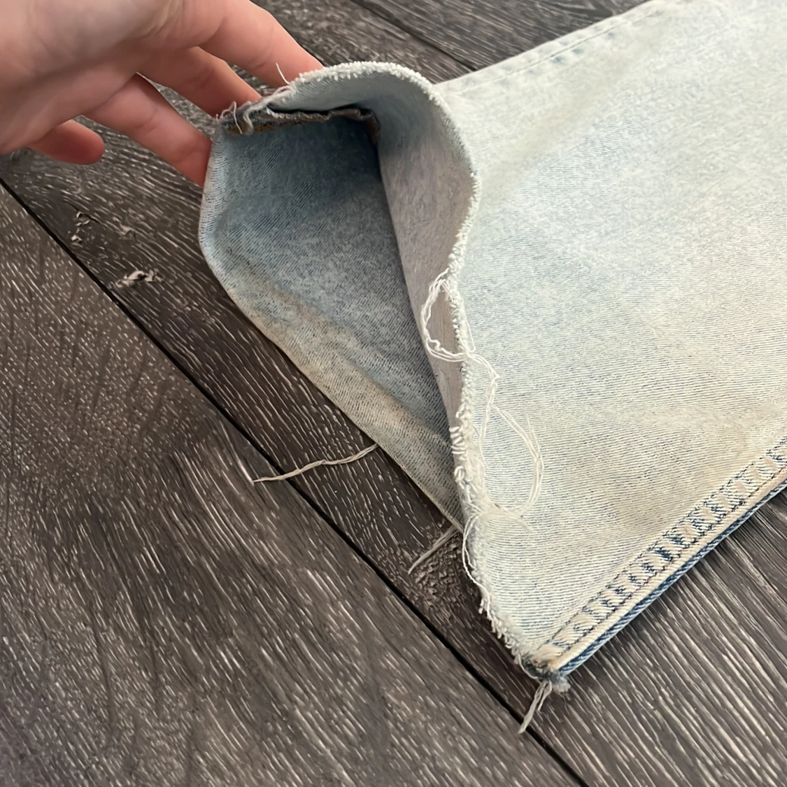 Ljusblå bootcut jeans  - 2