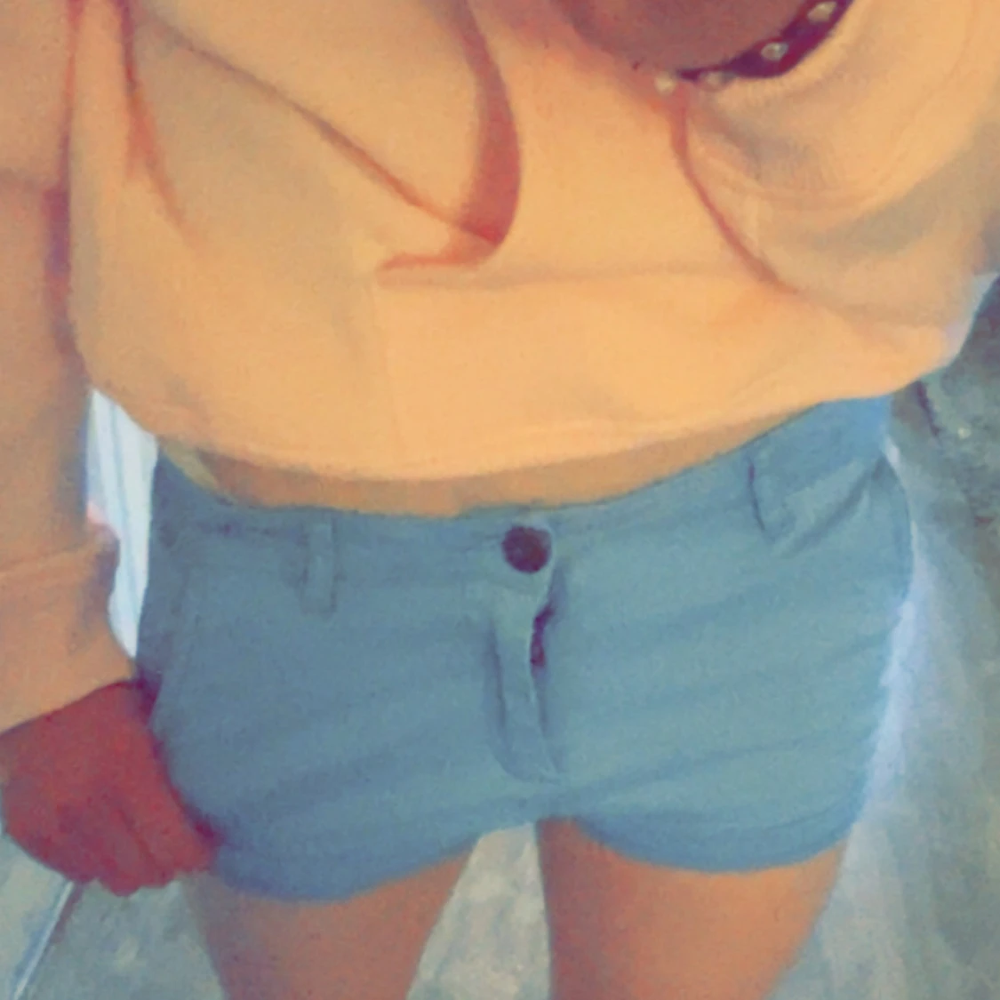 Ljusblåa shorts  - 2