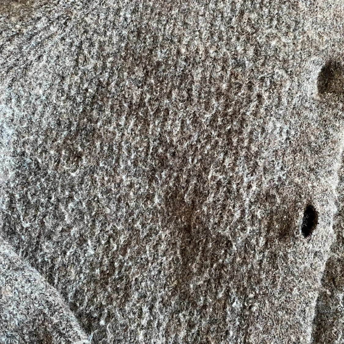 Brun stickad kofta från Lindex XS - 2