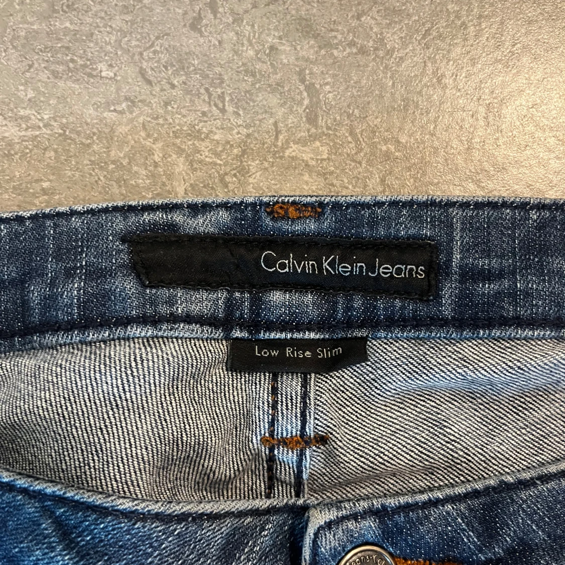 Calvin Klein Low Rise Slim jeans blå - 2