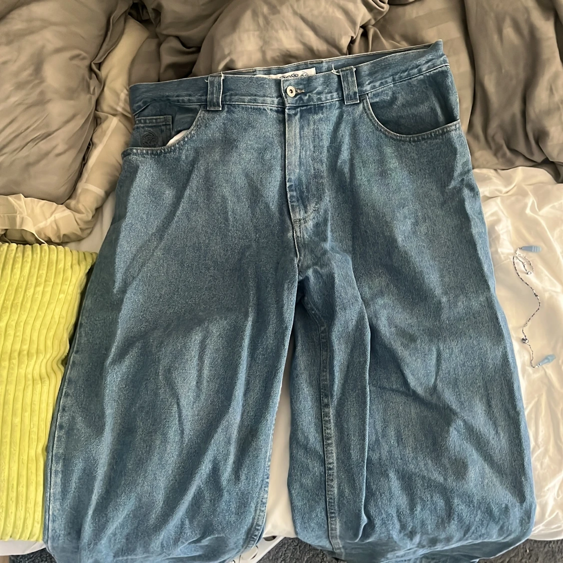 Blå loose fit jeans från polar 
