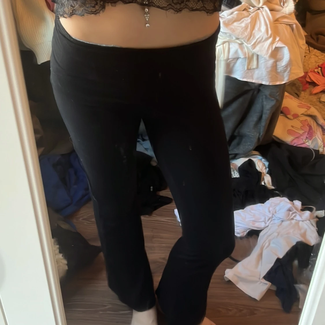 Svarta yoga leggings