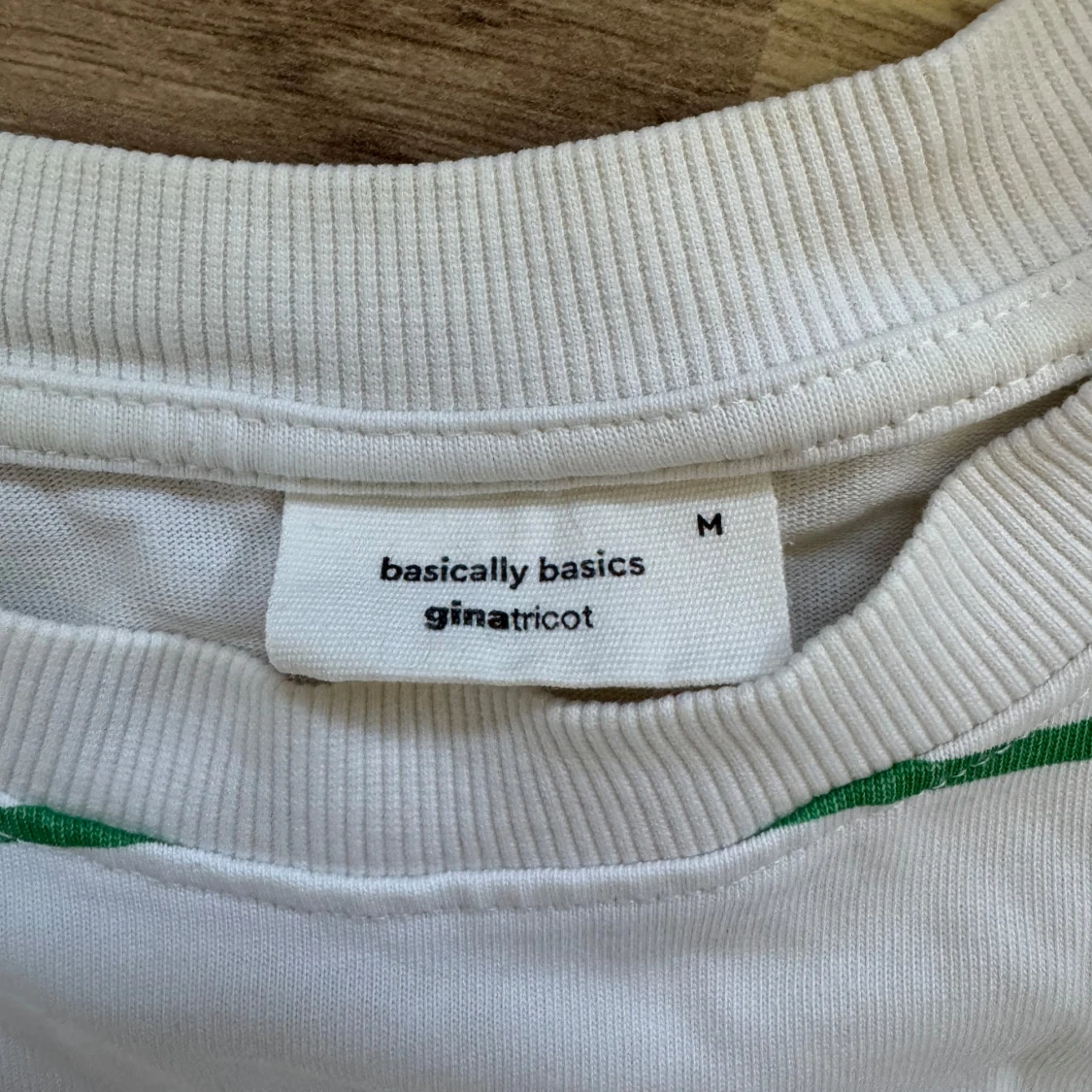 Vit randig långärmad tröja Gina Tricot - 1