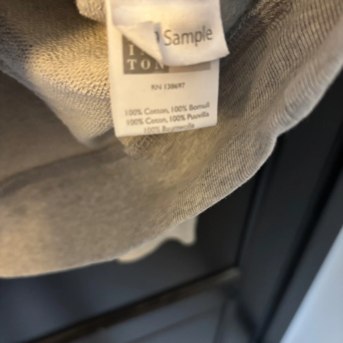 Grå Lexington sweatshirt i bomull M - 3